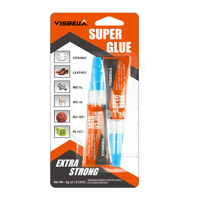 Visbella Fast Repairing Clear Cyanoacrylate Liquid Super Glue 502