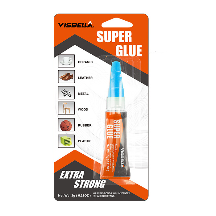 Visbella Fast Repairing Clear Cyanoacrylate Liquid Super Glue 502