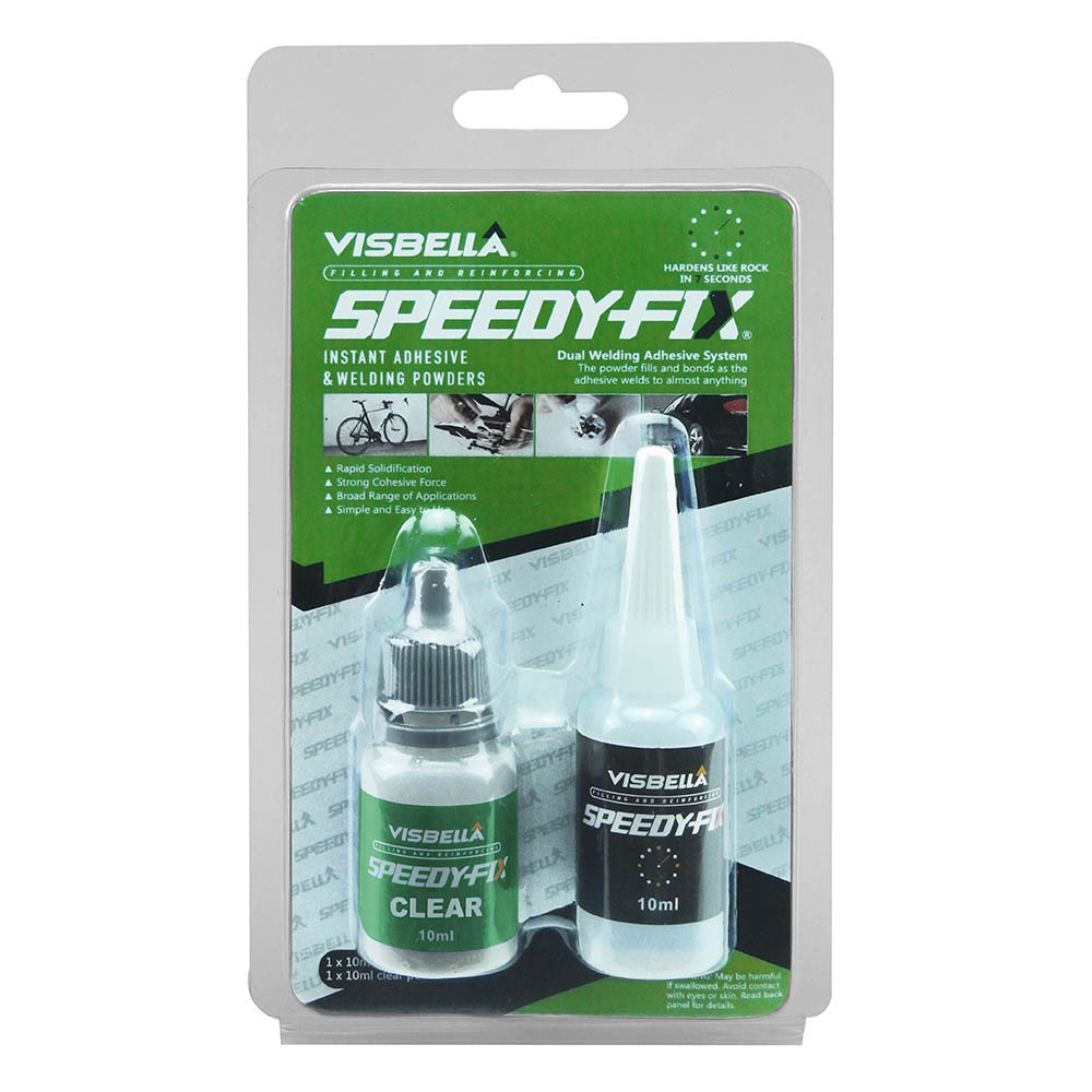 Visbella Super Glue Speedy Fix Powder & Adhesive for Any Fix