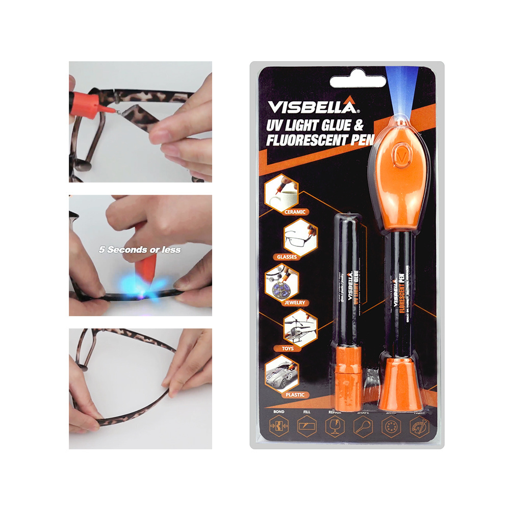 Visbella Easy Use 5 Second Fix UV Light Glue Pen