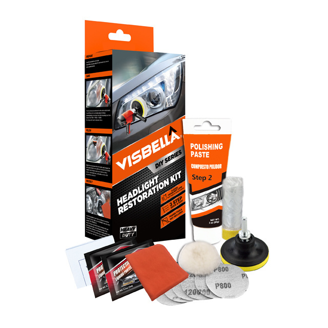 Visbella 71.1 Easy Operation DIY Car Repair Headlight Cleaning Polishing headlight restoration kit