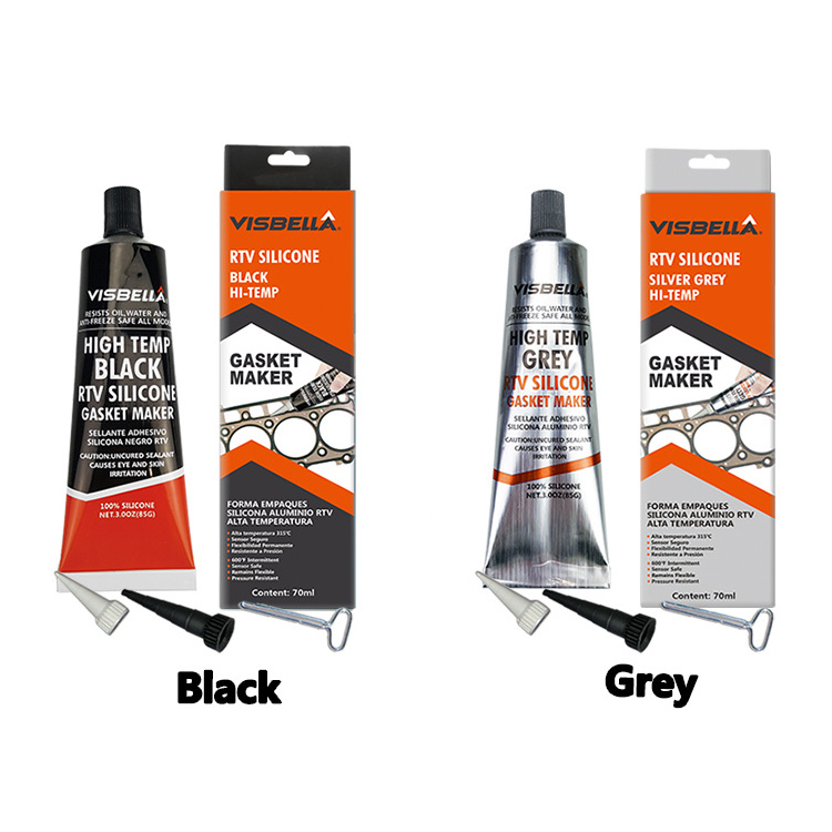 Visbella Grey High Temperature Gasket Maker RTV Silicone Sealant Manufacturer