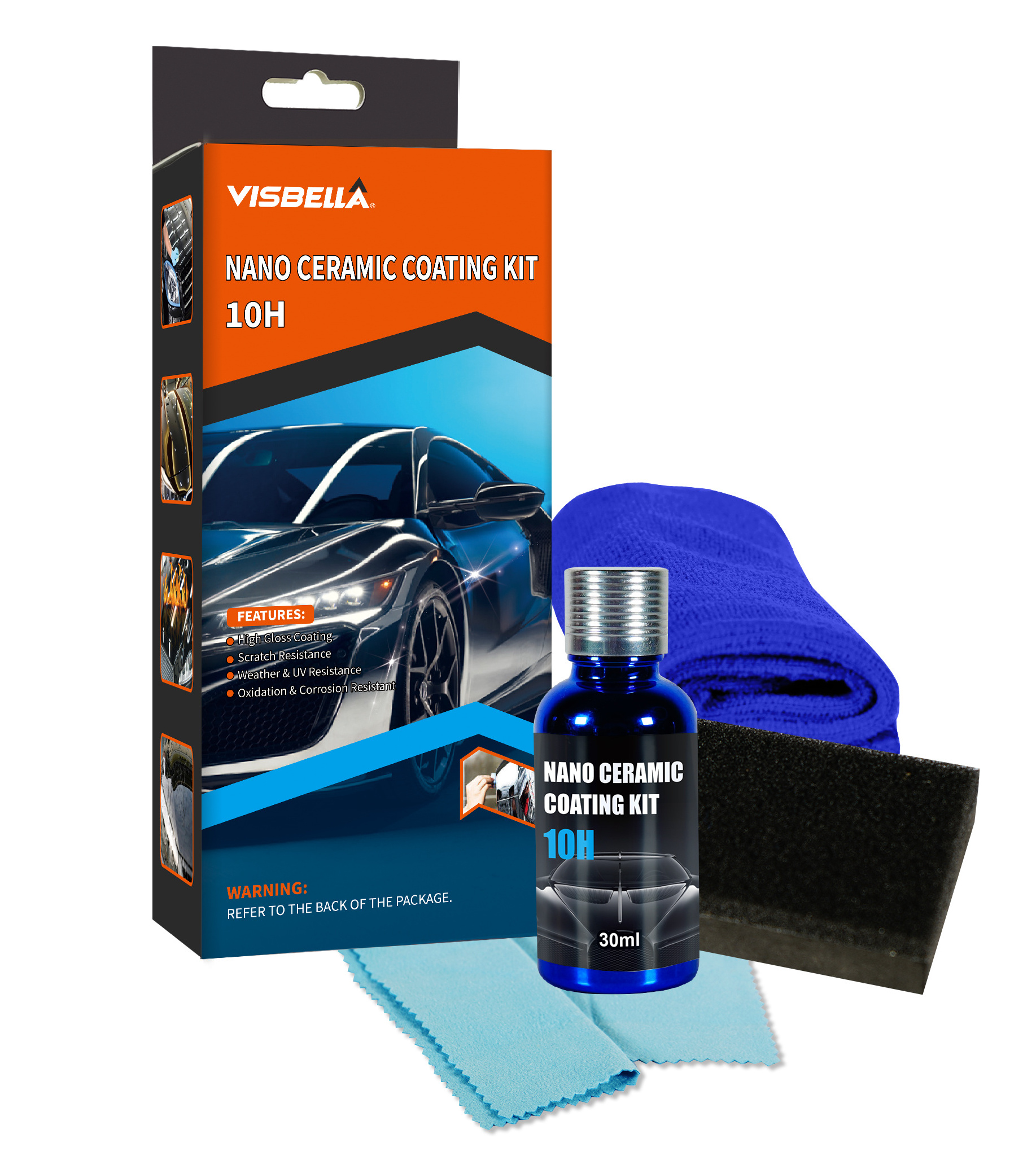 Visbella Multi-purpose Automotive Nano Coat Ceramic Coating Liquid Kit for Cars