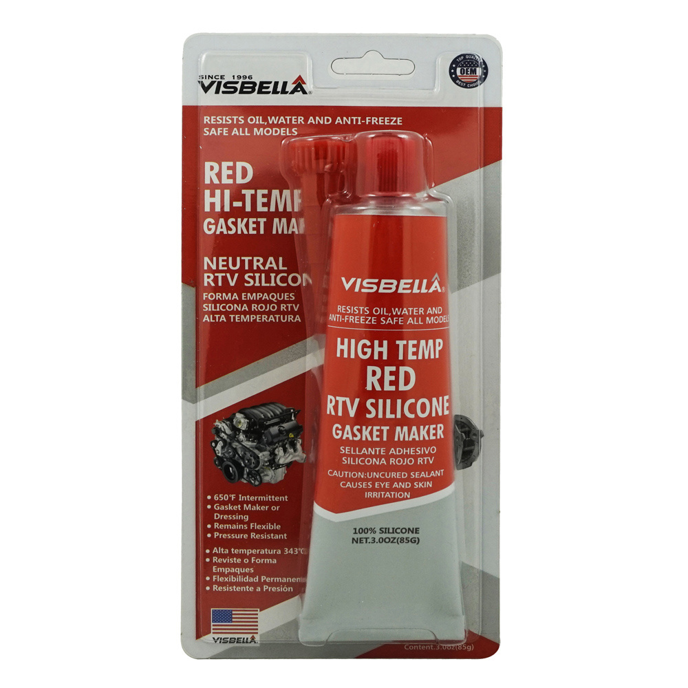 Visbella High Temperature Gasket Silicone Sealant RTV Silicon Glue