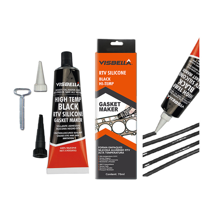 Gasket Maker RTV Black Silicone Adhesive