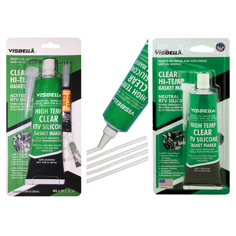 Visbella 85g Clear Super Useful Durable Car RTV Silicone Sealant Gasket Maker Adhesive Glue