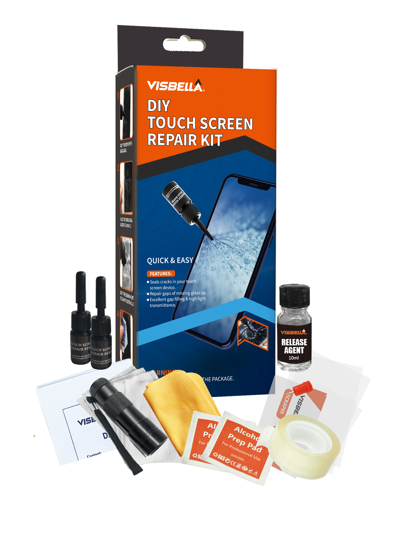 Visbella Cell Phone Repair Kit Glue for Mobile Phone lcd Touch Screen