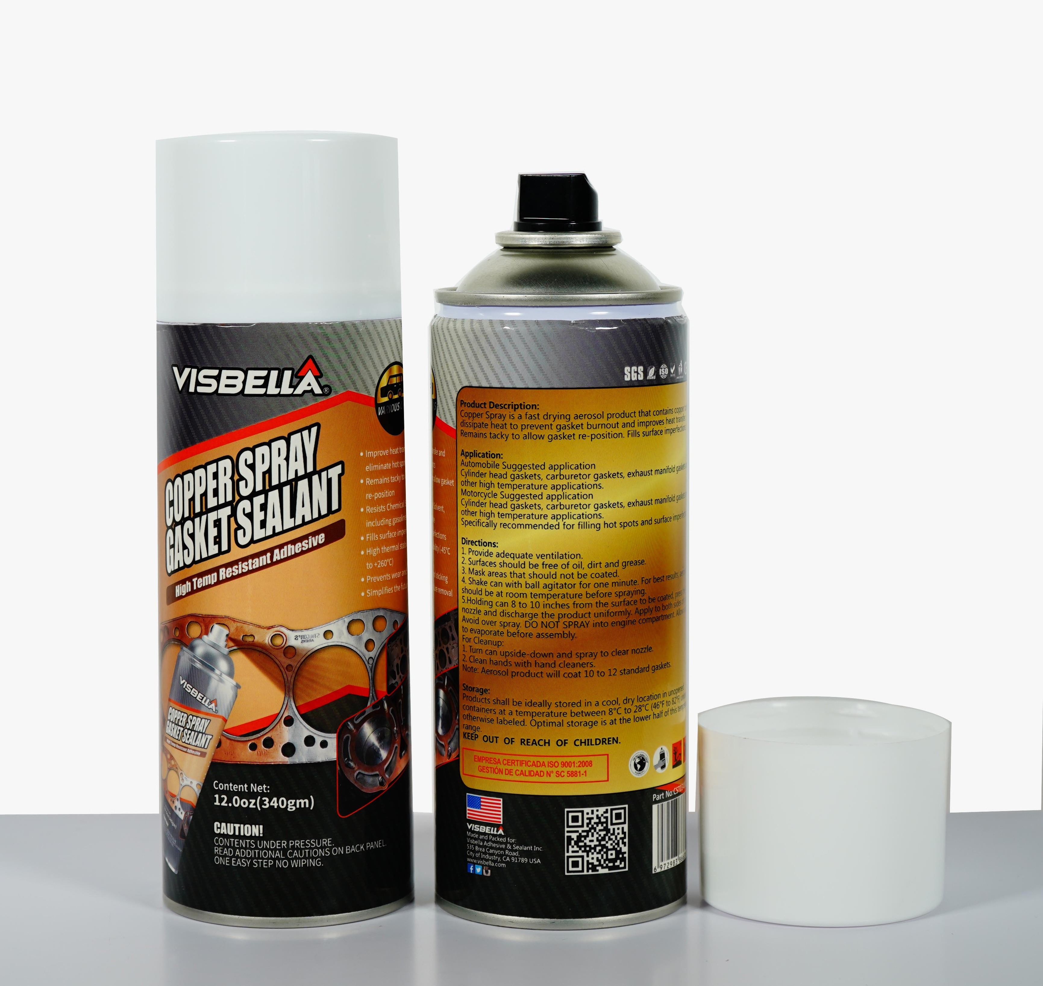 Visbella 31.1 Super High Temperature gasket maker copper spray gasket sealant