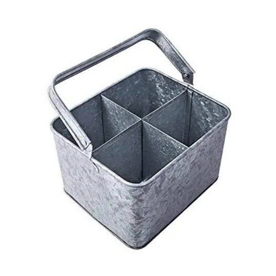 Bar Accessories Beer Bottle Serving Iron Metal Caddy Manufacturer New Design Table Top Metal Caddy Supplier