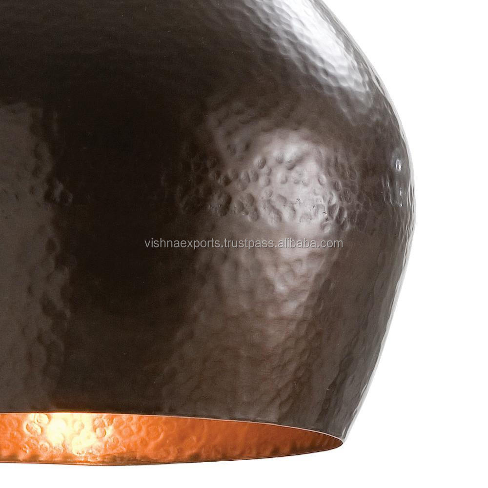 Dark Bronze Tear Drop Pendant Light / Lamp