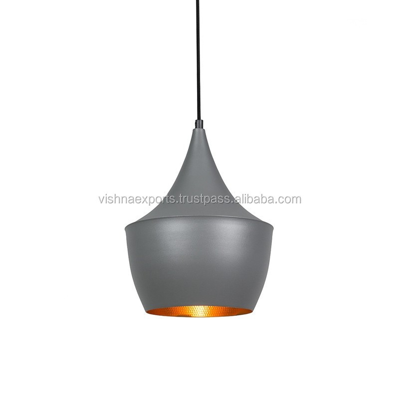 Bars & Restaurant Decorative Tear Drop Grey Pendant Light / Lamp