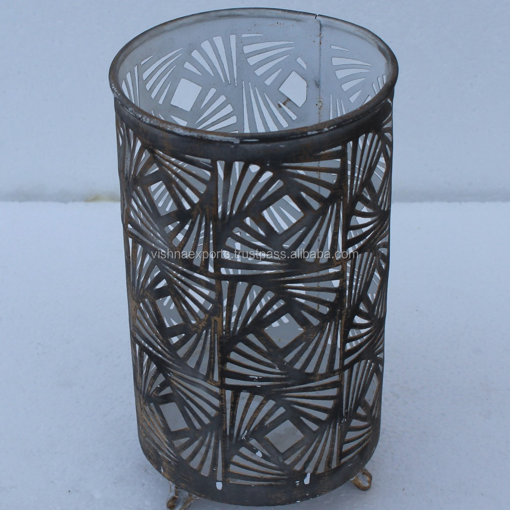 Large Metal Votive Candle Holder For Party Table Decoration