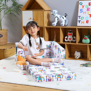 newest Children's lazy safety tatami small sofa seat kindergarten folding sofa bed creative birthday gift ,