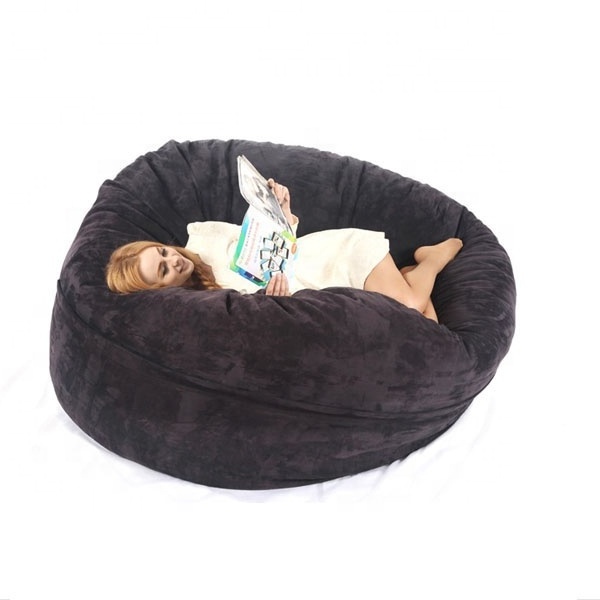 VISI Filling soft stool Leisure sofa chair flocking sofa bed living room Lounge double size furniture bean bag lazy sofa