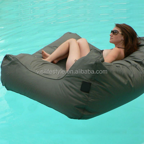 Drift along swimming pool bean bag, Giant pool side beanbag chair for floating