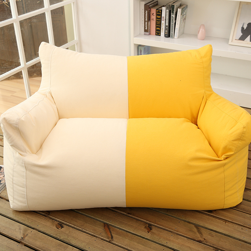 classic indoor double couple bean bag sofas for home recliner sofa cover