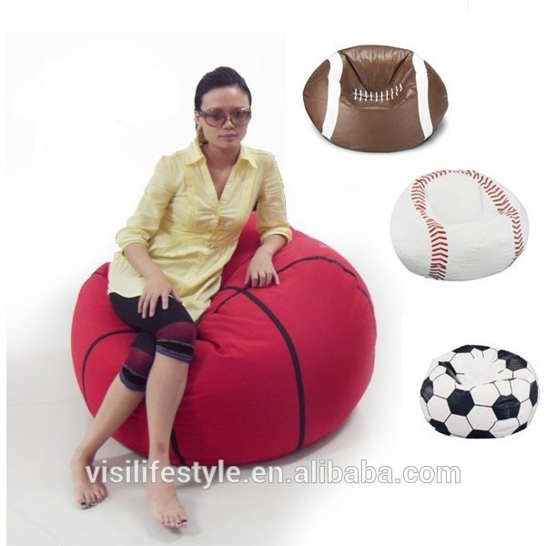 home furniture lazy boy bean bag chair basketball shape soft sofa floor pouf for teen room decoration dropshipping