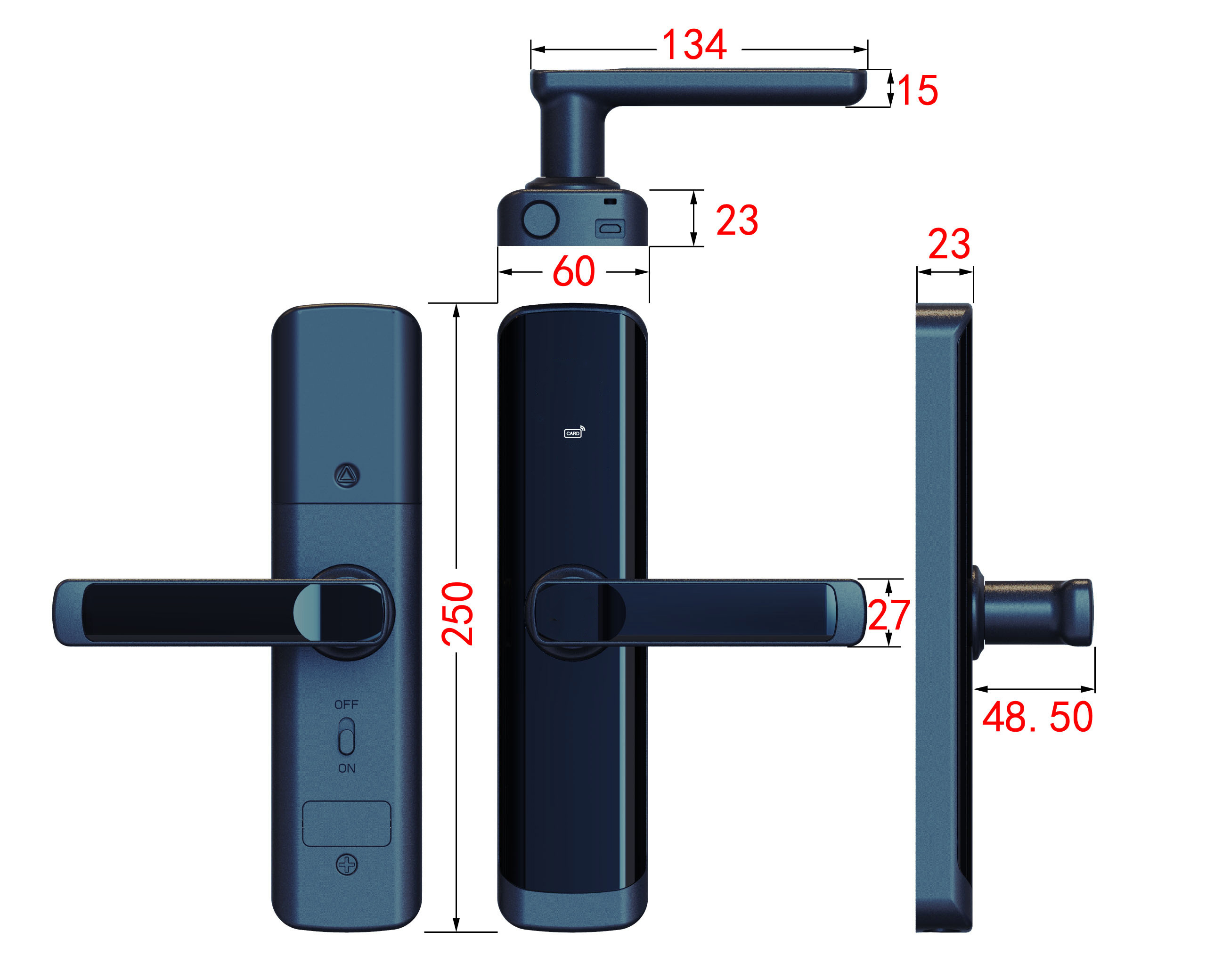 Visisv hot selling hotel door lock VD09 smart keyless fingerprint lock for home apartment office and hotel