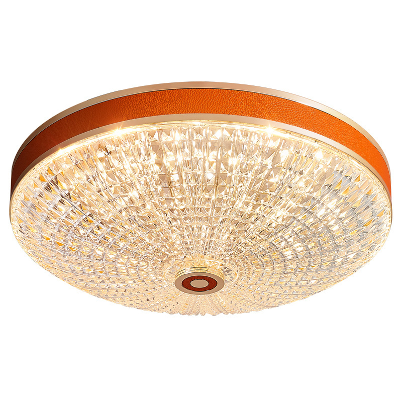 Contemporary Round Indoor Lighting Flush Mount Modern luxury ceiling lamp with remote control for bedroom decoration