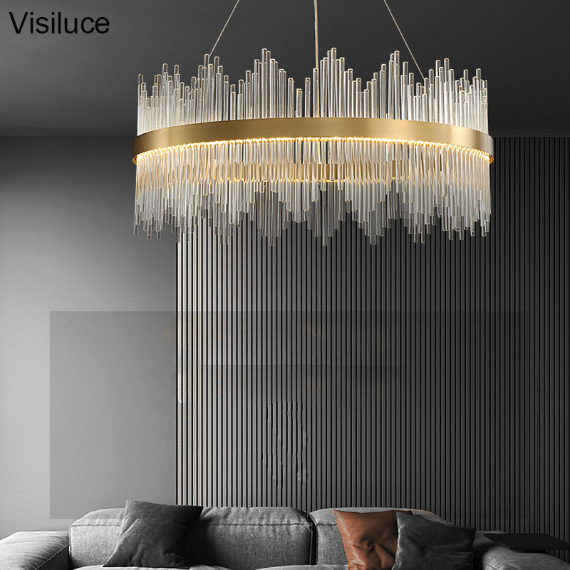 Dining Room Decor Led Light Fixtures Modern Rectangle Crystal Chandelier Professional Manufacturer Glass 10 Golden 30000 180