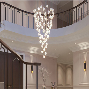 Project European modern ceramic lighting big chandelier Large Staircase Hanging lamp Commercial Hall large Chandelier Light