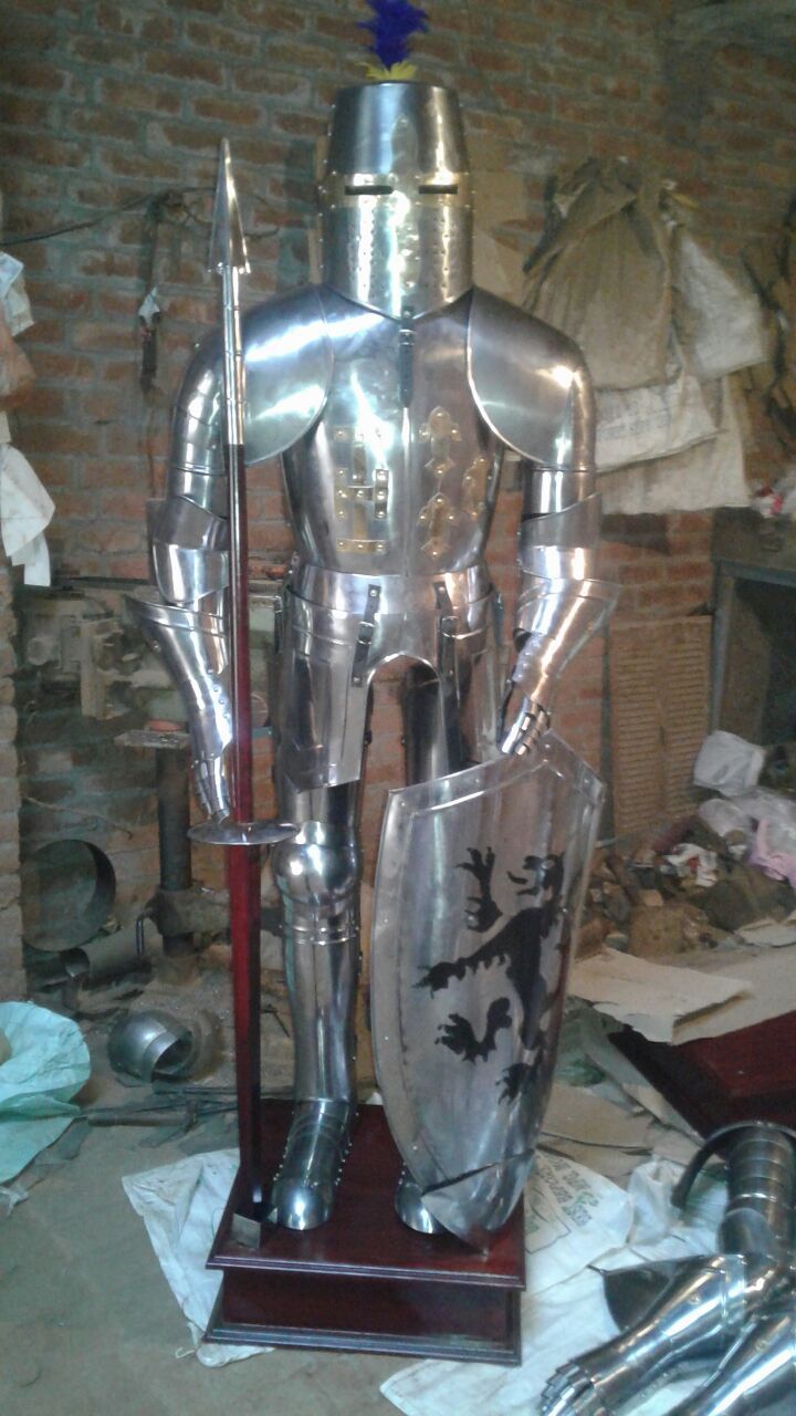 Armour Suit with sword and shield for decoration and used in movies plays theater in home decoration