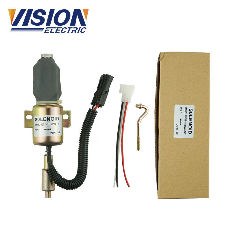 Stop Solenoid Switch Cut Off Solenoid Excavator Aftermarket Parts BTG18033 M30191115100A M3019-1115100A