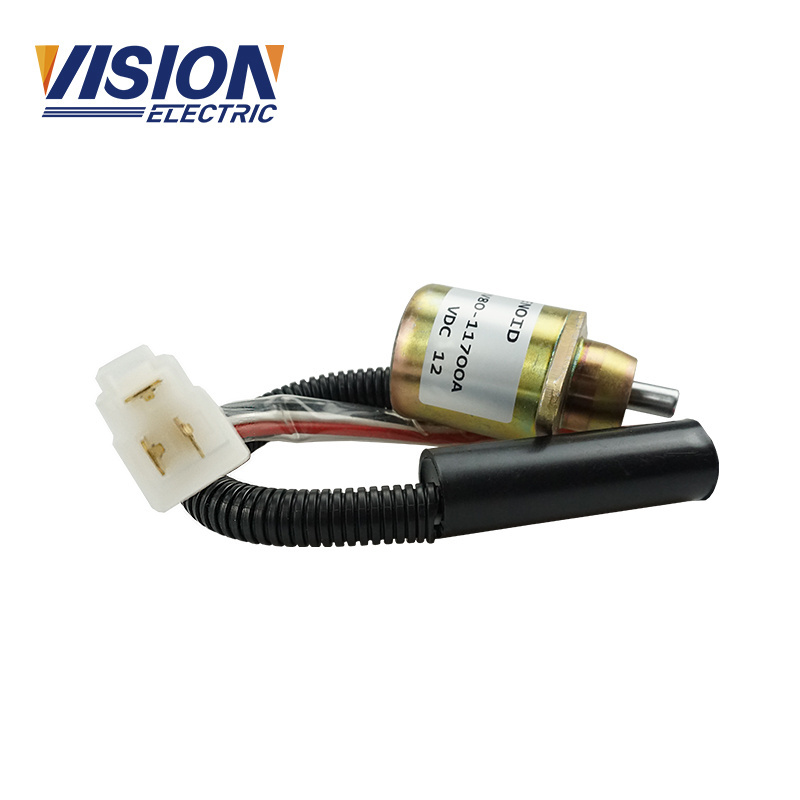 generator engine Oil stop solenoid KM2V80-11700A-12V fuel shut off solenoid valve