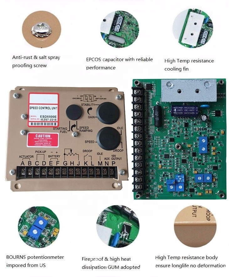 Generator Speed Governor Unit Speed Control ESD5500e Electronic Governor ESD5500 for generator