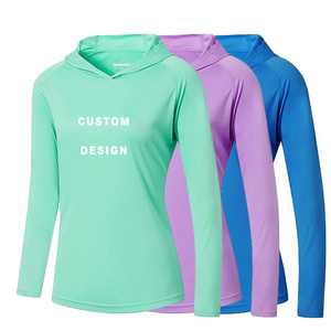 Women's UPF 50 Sun Protection Hoodie Performance Shirts Spf Long Sleeve Hiking Fishing Outdoor Shirt&Tops Lightweight Hoodie