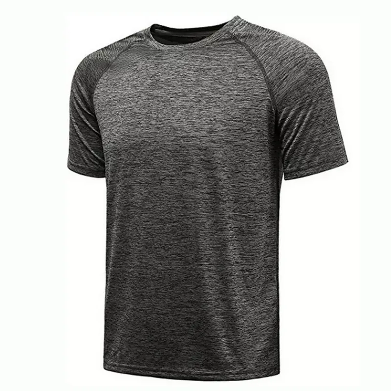 t shirt custom logo fitted fitness quick dry 95 polyester 5 spandex t shirts wholesale men sport gym t-shirt