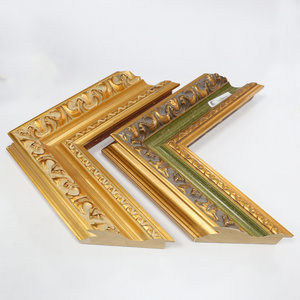 Custom Luxury Vintage Solid Wood Painting Picture Frames Ornate Gold Wooden Photo Frame Moulding