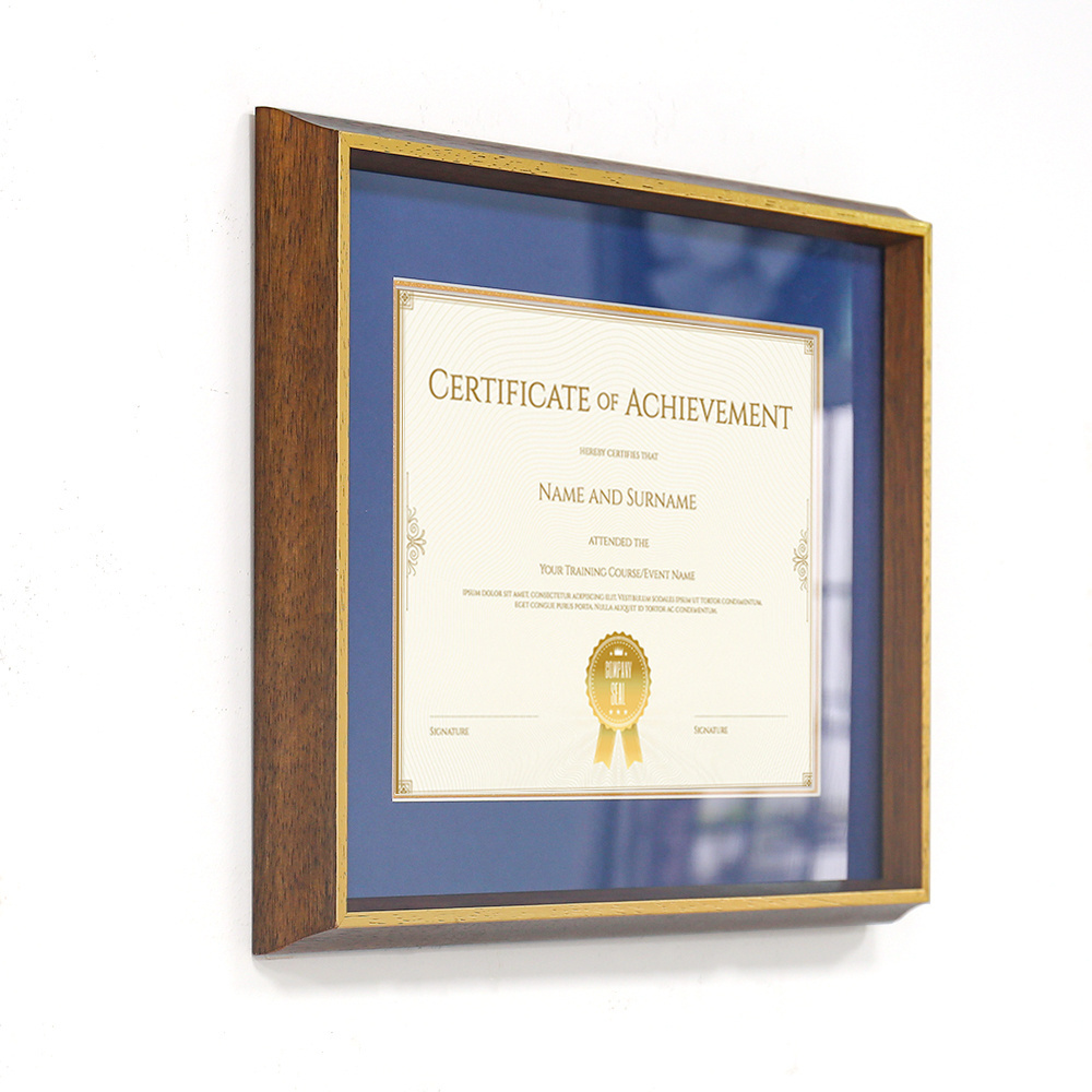 Custom Wooden Photo Frames A4 Solid Wood Graduation Certificate Frame