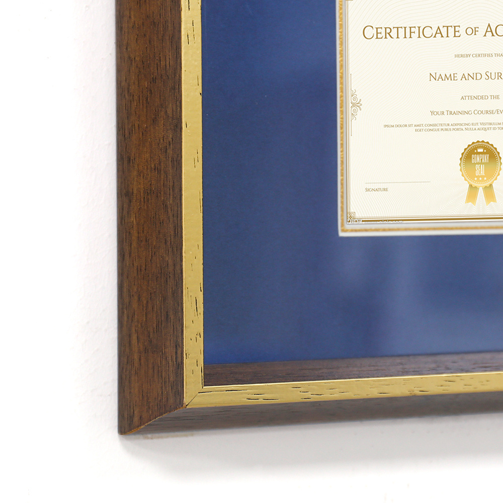 Custom Wooden Photo Frames A4 Solid Wood Graduation Certificate Frame