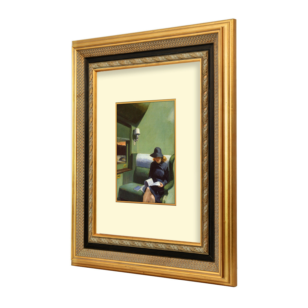 Custom Luxury Wooden Oil Painting Frames Moulding Antique Wholesale Wood Frame