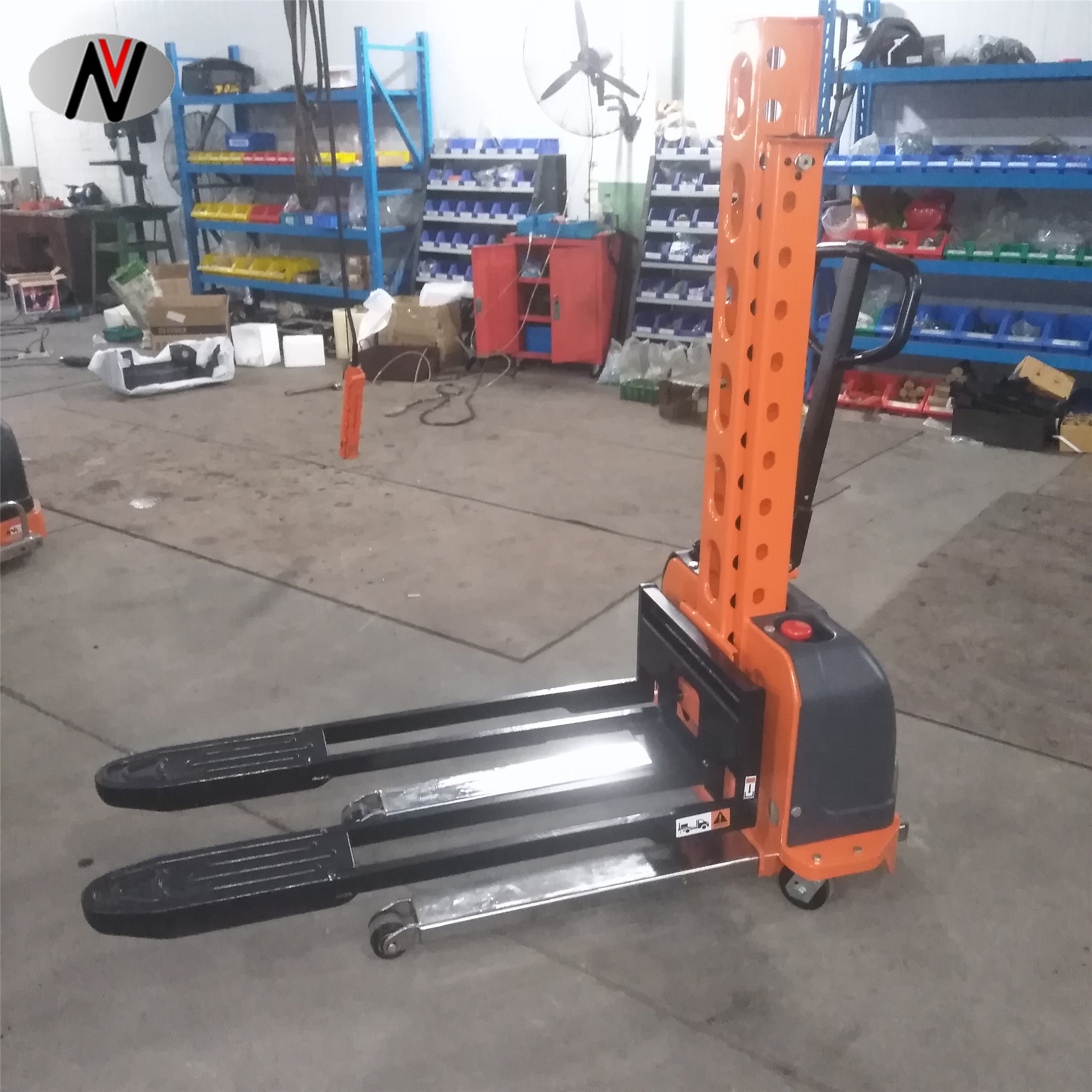 VISION 500kg Portable Car Lift Electric Self Loading Forklift Stacker for sale