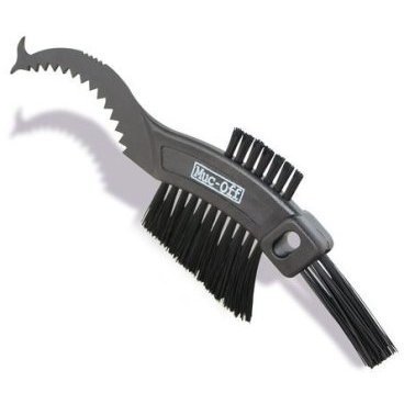 Cassette claw drivetrain detailing brush two prong tyre cassette brush detailing soft washing brush for motorcycle MUC-OFF