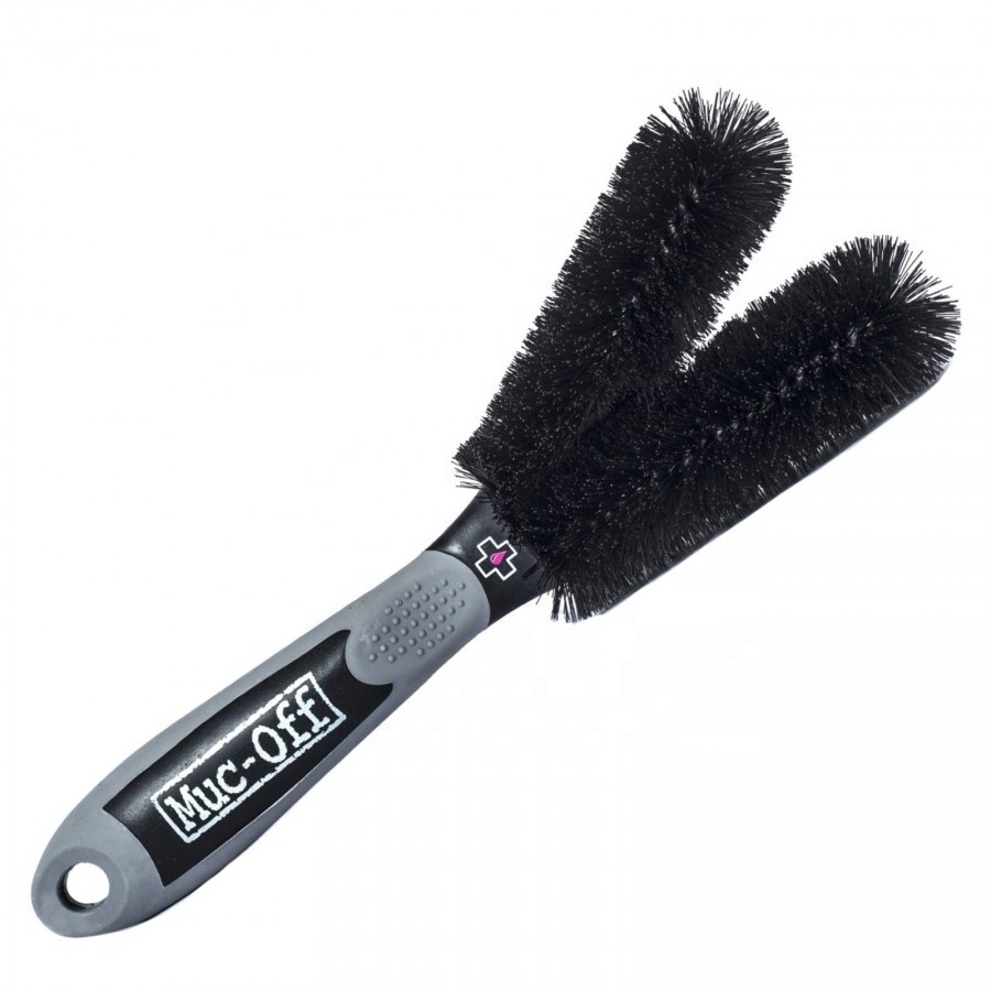 Cassette claw drivetrain detailing brush two prong tyre cassette brush detailing soft washing brush for motorcycle MUC-OFF