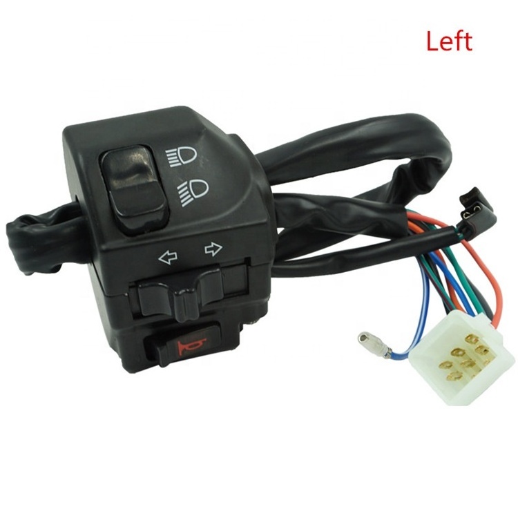 Universal 7/8inch Motorcycle Handlebar Left Side Main Control Switch Turn Signal Light Horn Button Switch