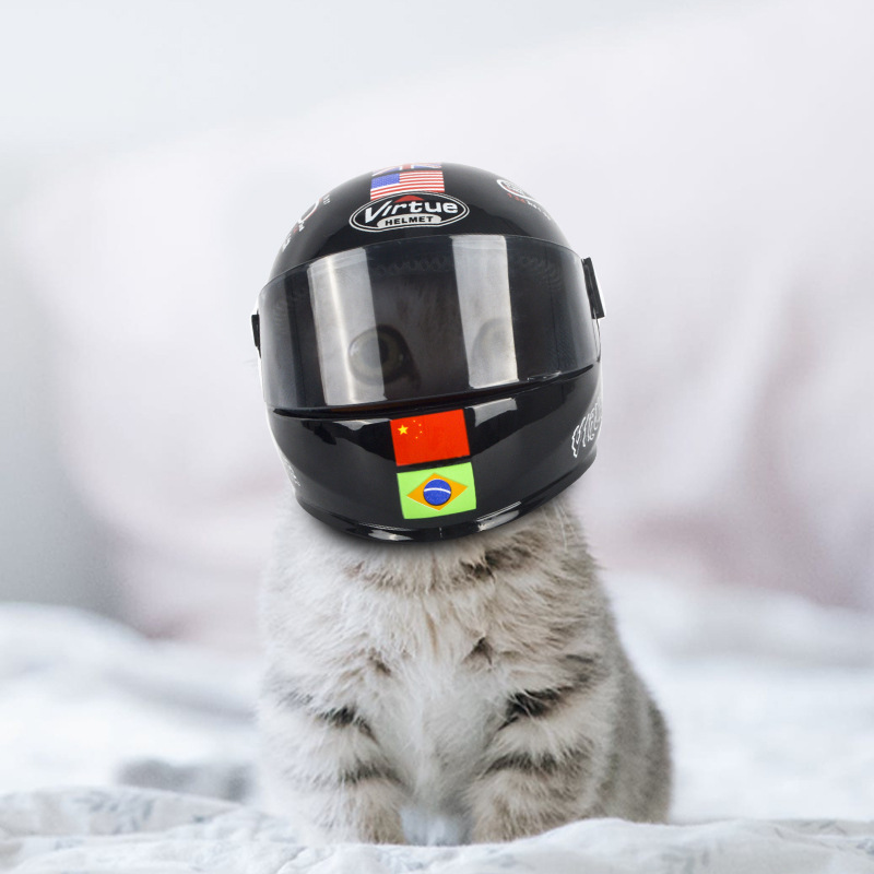 motorcycle Small Pet Cat Helmet dog Mini Hat helmet Small pet protective motorcycle full face helmet