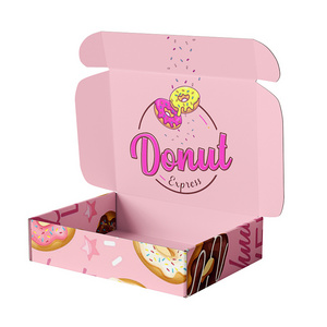 Wholesale Custom Printed Donut Box Packaging Food Doughnut Box