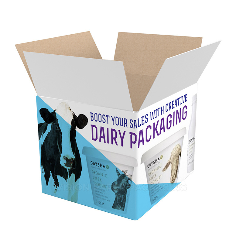 Boxes Milk Carton Packaging Custom Logo Free Design Shipping Pack Online Cartons Corrugated Packaging