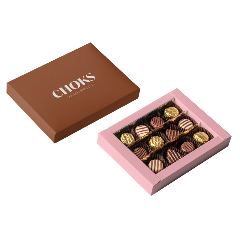 Custom Luxury Chocolate Packaging Gift Box Pastry Boxes With Window Biodegradable Food Container Boxes