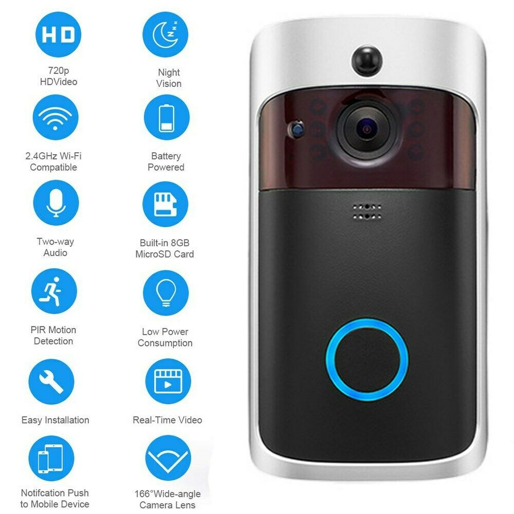 Smart Doorbell Camera Wifi Wireless Call Intercom Video-Eye For Apartments Door Bell Ring For Phone Home Security Camera