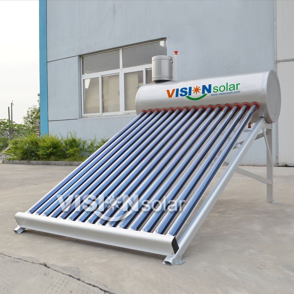 Rooftop Compact Vacuum Tube Solar Water Heater Price