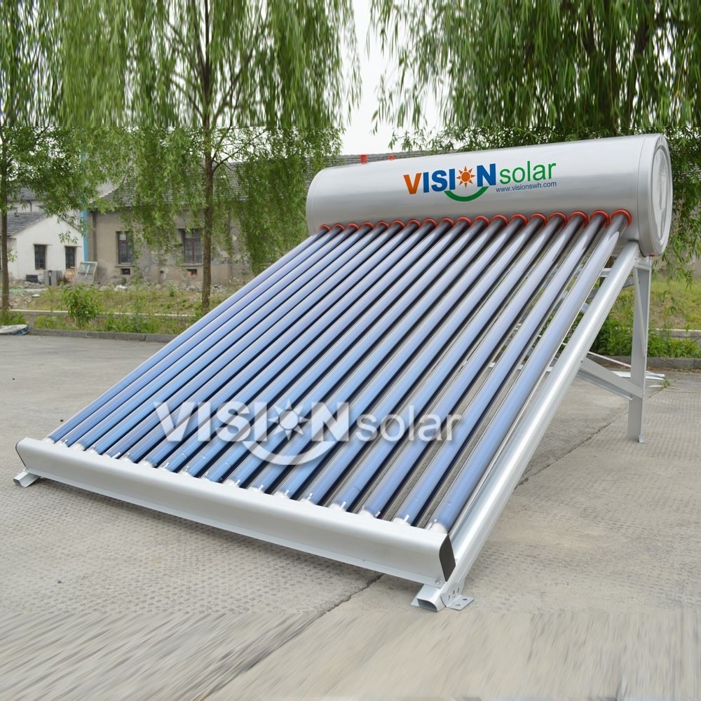 Rooftop Compact Vacuum Tube Solar Water Heater Price