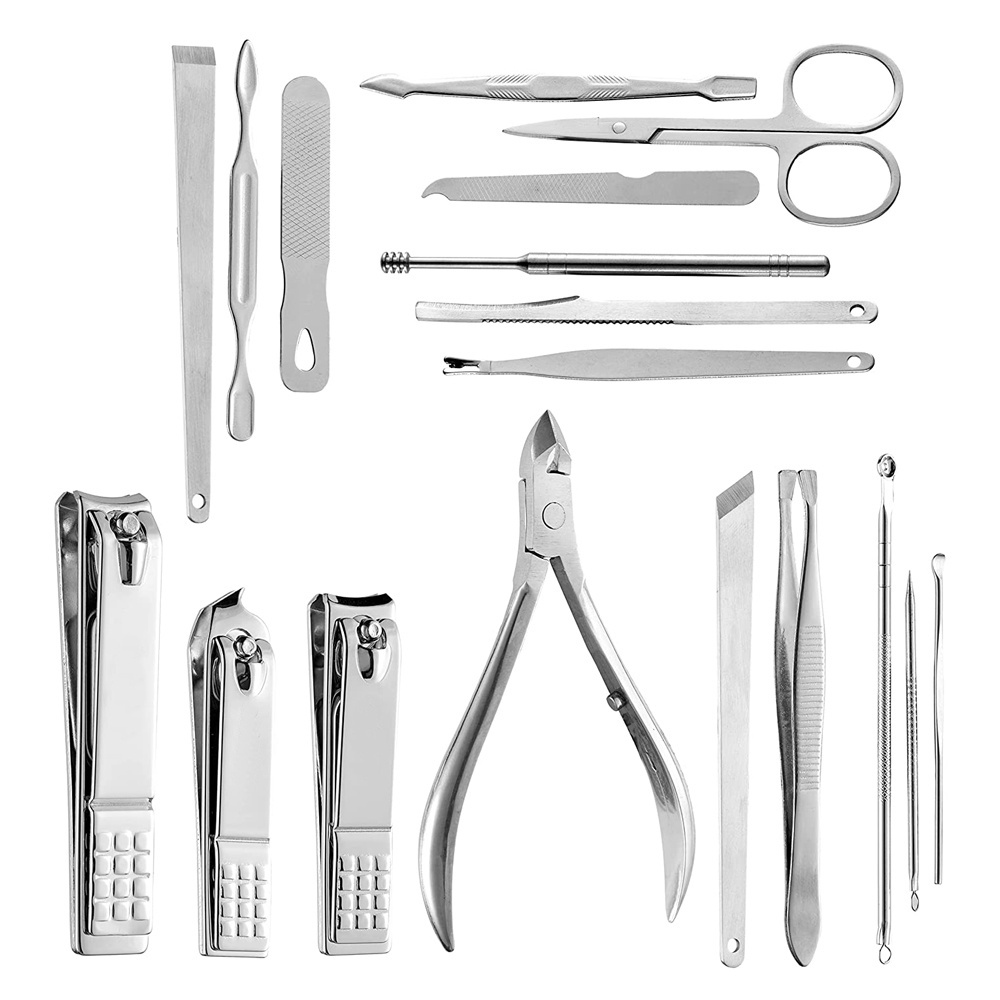 Wholesale Stainless Steel Premium Quality Manicure Pedicure Kit / New Arrival Professional Grooming Manicure Pedicure Kit