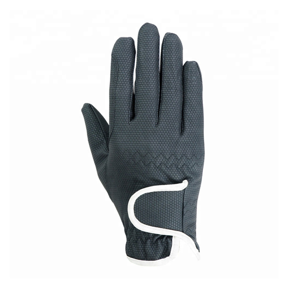 Equestrian Outdoor Breathable Stretchable Horse Riding Gloves / Factory Direct Suppliers Custom Made Horse Riding Gloves