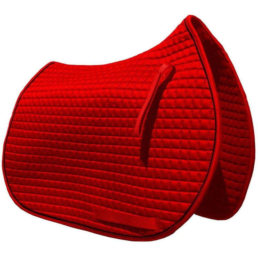 Wholesale Price Latest Style High Quality Horse Saddle Pads / Solid Color Polyester Cotton Made  Horse Saddle Pads