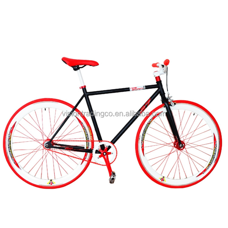 CE standard 700C Colorful fixed gear bike / single speed fixed gear bike frame hi-quality from China titanium bikes fixie